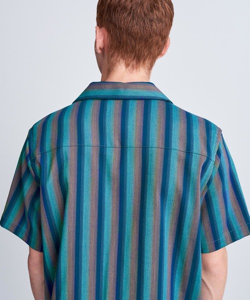 Saturdays NYC（サタデーズ ニューヨークシティ ）の「Canty Frequency Shirt（シャツ/ブラウス・メンズ・ピンク/グリーン・X-LARGE/X-SMALL/M/L/S）」の3枚目の写真