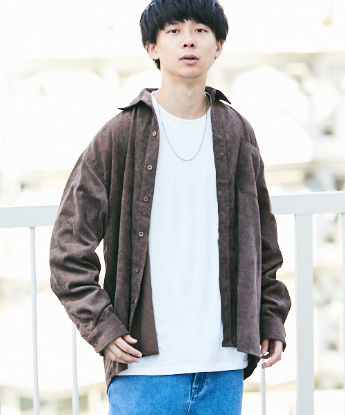 kutir（クティール）の「BIG SHIRTS / チェックビッグシャツ　柄アソート（シャツ/ブラウス・メンズ・ホワイト系その他/ベージュ系その他/ブルー系その他/ダークブラウン/ブラック/モカ/キャメル・MEDIUM/LARGE）」の5枚目の写真