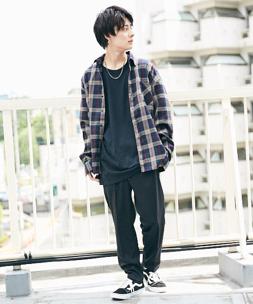 kutir（クティール）の「BIG SHIRTS / チェックビッグシャツ　柄アソート（シャツ/ブラウス・メンズ・ホワイト系その他/ベージュ系その他/ブルー系その他/ダークブラウン/ブラック/モカ/キャメル・MEDIUM/LARGE）」の10枚目の写真