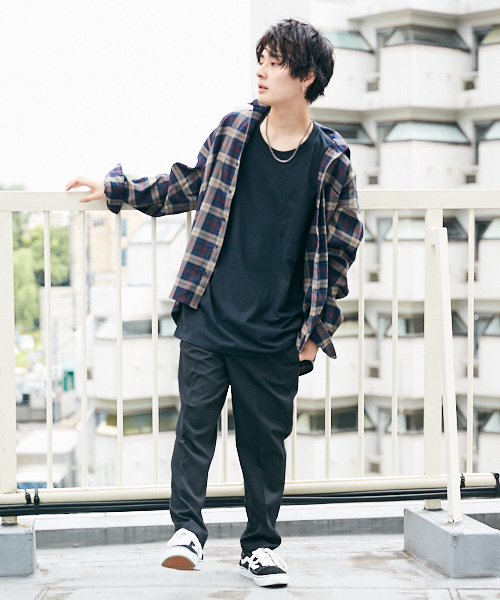 kutir（クティール）の「BIG SHIRTS / チェックビッグシャツ　柄アソート（シャツ/ブラウス・メンズ・ホワイト系その他/ベージュ系その他/ブルー系その他/ダークブラウン/ブラック/モカ/キャメル・MEDIUM/LARGE）」の11枚目の写真