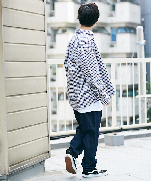 kutir（クティール）の「BIG SHIRTS / チェックビッグシャツ　柄アソート（シャツ/ブラウス・メンズ・ホワイト系その他/ベージュ系その他/ブルー系その他/ダークブラウン/ブラック/モカ/キャメル・MEDIUM/LARGE）」の15枚目の写真