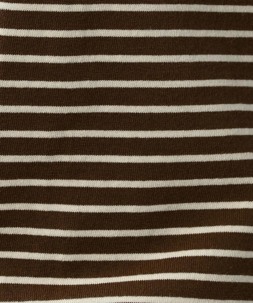 Steven Alan（スティーブンアラン）の「＜Steven Alan＞LIGHT HI-DENS BORDER CREW NECK LONG SLEEVE-BOLD/カットソー（Tシャツ/カットソー・メンズ・オレンジ系その他/ベージュ・SMALL/MEDIUM/X-LARGE/LARGE）」の15枚目の写真