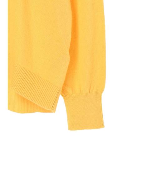 YECCA VECCA（イェッカヴェッカ）の「抜き衿ニットプルオーバー（ニット/セーター・レディース・ブラック/ベージュ/イエロー/ラベンダー/杢グレー・FREE）」の10枚目の写真