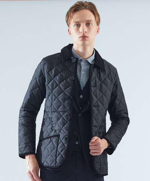 Traditional Weatherwear（トラディショナルウェザーウェア）の「【TWW】WAVERLY キルティングジャケット（ブルゾン・メンズ・ブラック/ネイビー・40/38/36）」の12枚目の写真