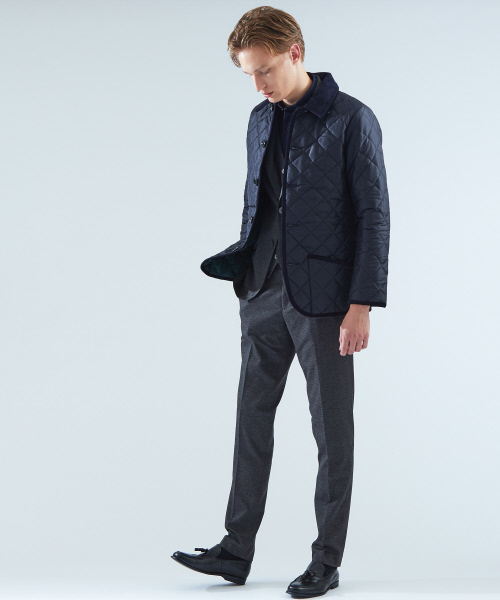 Traditional Weatherwear（トラディショナルウェザーウェア）の「【TWW】WAVERLY キルティングジャケット（ブルゾン・メンズ・ブラック/ネイビー・40/38/36）」の9枚目の写真