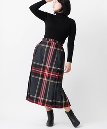 O'NEIL of DUBLIN（オニールオブダブリン）の「【別注カラーあり】O'Neil of Dublin ウーステッドウール100% キルトスカート ロング 83cm（スカート・レディース）」