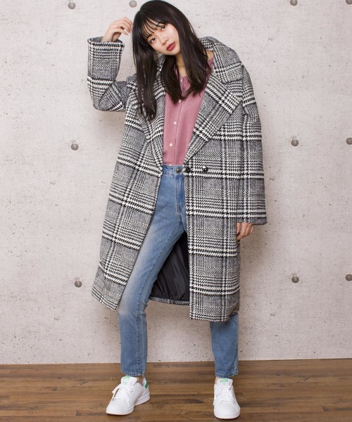 LUGG NAGG(ラグナグ)の「【Jewelobe/ ジュエローブ】ビッグシルエット コート(その他アウター・レディース・ホワイト/ブラック・FREE)」の2枚目の写真