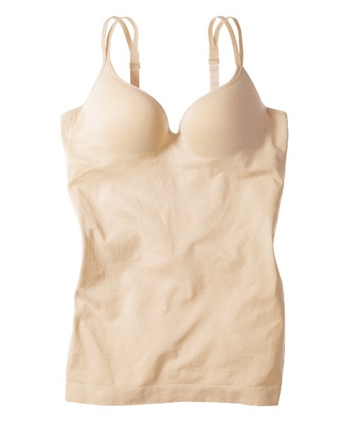 PEACH JOHN(ピーチジョン)の「【しっかり盛れるカップ付きキャミ!お気に入り登録者数1.4万人】ワークブラキャミソール(インナーウェア/肌着・レディース・ベージュ/オフホワイト/ブラック/ブルー/ヘザーグレー/モカ/ピンクベージュ・MEDIUM/SMALL/MG/SG)」の6枚目の写真