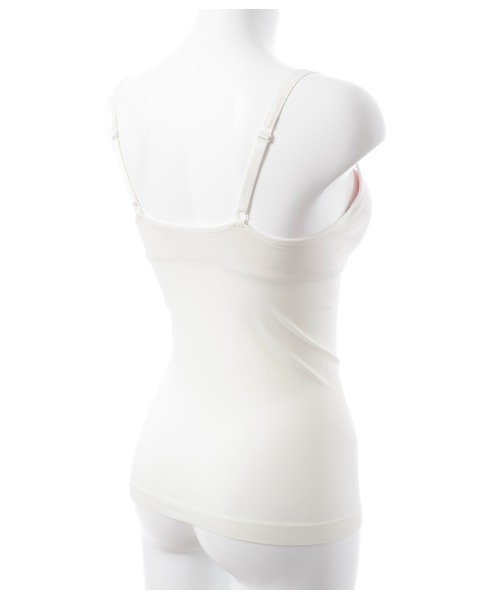 PEACH JOHN(ピーチジョン)の「【しっかり盛れるカップ付きキャミ!お気に入り登録者数1.4万人】ワークブラキャミソール(インナーウェア/肌着・レディース・ベージュ/オフホワイト/ブラック/ブルー/ヘザーグレー/モカ/ピンクベージュ・MEDIUM/SMALL/MG/SG)」の11枚目の写真