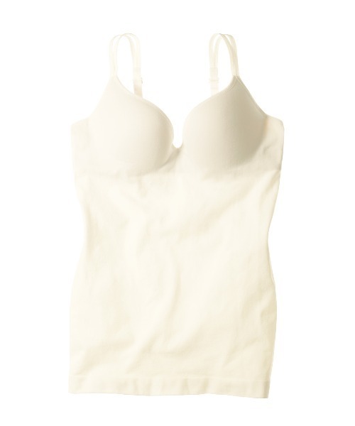 PEACH JOHN(ピーチジョン)の「【しっかり盛れるカップ付きキャミ!お気に入り登録者数1.4万人】ワークブラキャミソール(インナーウェア/肌着・レディース・ベージュ/オフホワイト/ブラック/ブルー/ヘザーグレー/モカ/ピンクベージュ・MEDIUM/SMALL/MG/SG)」の17枚目の写真