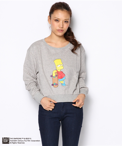 DANCE LB-03（ダンス エルビー・ゼロスリー）の「【The Simpsons / シンプソンズ】Simpsons S丈トレーナー（スウェット・レディース・ホワイト系/グレー系/ブラック系・FREE）」の3枚目の写真