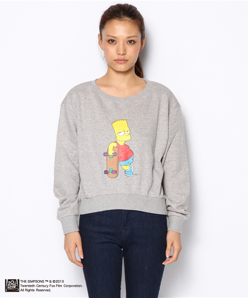 DANCE LB-03（ダンス エルビー・ゼロスリー）の「【The Simpsons / シンプソンズ】Simpsons S丈トレーナー（スウェット・レディース・ホワイト系/グレー系/ブラック系・FREE）」の4枚目の写真