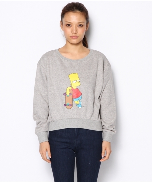 DANCE LB-03（ダンス エルビー・ゼロスリー）の「【The Simpsons / シンプソンズ】Simpsons S丈トレーナー（スウェット・レディース・ホワイト系/グレー系/ブラック系・FREE）」の4枚目の写真