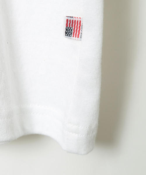 coen（コーエン）の「USAコットンVネックフットボールT(カットソー)（Tシャツ/カットソー・レディース・ホワイト/コバルトブルー・FREE）」の14枚目の写真