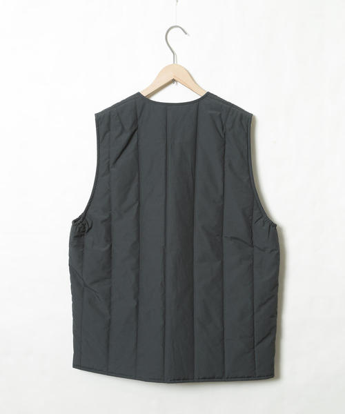 MEI（メイ）の「【GO OUT3月号掲載】MEI（メイ）別注アウトドアベスト（ダウンベスト・メンズ・ダークグレー/オリーブ・SMALL/X-LARGE/LARGE/MEDIUM）」の16枚目の写真
