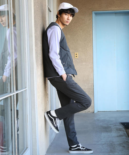 MEI（メイ）の「【GO OUT3月号掲載】MEI（メイ）別注アウトドアベスト（ダウンベスト・メンズ・ダークグレー/オリーブ・SMALL/X-LARGE/LARGE/MEDIUM）」の10枚目の写真