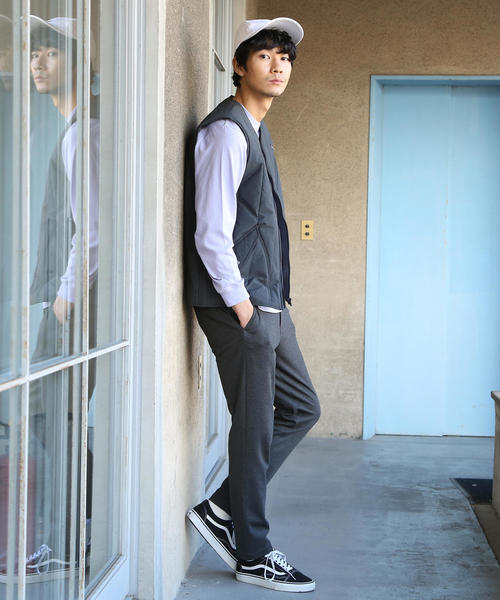 MEI（メイ）の「【GO OUT3月号掲載】MEI（メイ）別注アウトドアベスト（ダウンベスト・メンズ・ダークグレー/オリーブ・SMALL/X-LARGE/LARGE/MEDIUM）」の12枚目の写真