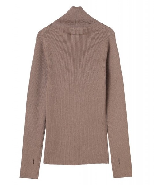CLANE(クラネ)の「TURTLE RIB KNIT TOPS(ニット/セーター・レディース・ブラック/ベージュ/ピンク・1/2)」の6枚目の写真