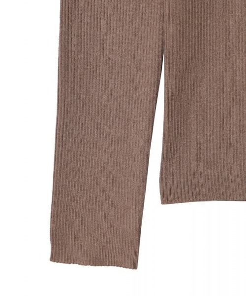 CLANE(クラネ)の「TURTLE RIB KNIT TOPS(ニット/セーター・レディース・ブラック/ベージュ/ピンク・1/2)」の8枚目の写真