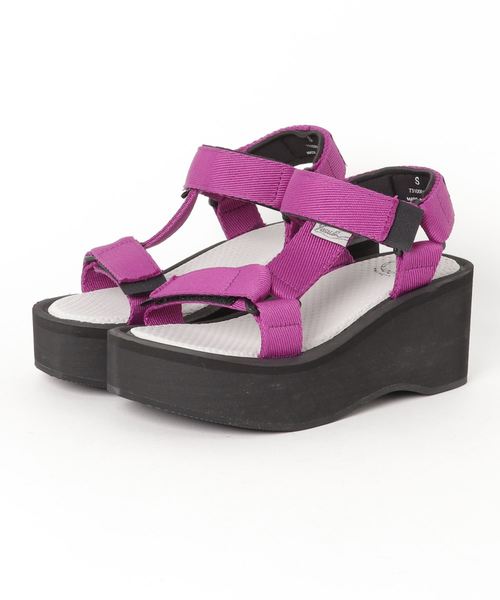 YOSUKE（ヨースケ）の「「YOSUKE/ヨースケ」超軽量厚底ビーチサンダル（サンダル・レディース・ブラック/グリーン/パープル/レッド系その他/マルチ/ワイン/グリーン系その他・LL/S/M/L）」の4枚目の写真