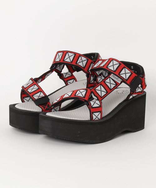 YOSUKE（ヨースケ）の「「YOSUKE/ヨースケ」超軽量厚底ビーチサンダル（サンダル・レディース・ブラック/グリーン/パープル/レッド系その他/マルチ/ワイン/グリーン系その他・LL/S/M/L）」の5枚目の写真