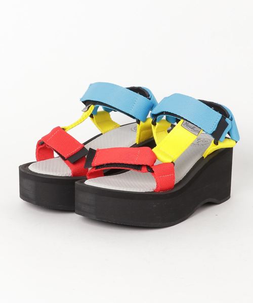 YOSUKE（ヨースケ）の「「YOSUKE/ヨースケ」超軽量厚底ビーチサンダル（サンダル・レディース・ブラック/グリーン/パープル/レッド系その他/マルチ/ワイン/グリーン系その他・LL/S/M/L）」の7枚目の写真