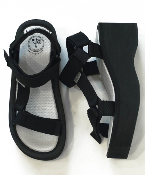 YOSUKE（ヨースケ）の「「YOSUKE/ヨースケ」超軽量厚底ビーチサンダル（サンダル・レディース・ブラック/グリーン/パープル/レッド系その他/マルチ/ワイン/グリーン系その他・LL/S/M/L）」の9枚目の写真