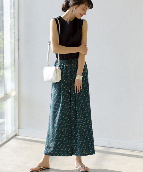 green label relaxing（グリーンレーベルリラクシング）の「FM テンジク カタタック ノースリーブカットソー（Tシャツ/カットソー・レディース・ブラック/ベージュ/その他1/オフホワイト/ケリー/ブラウン・FREE）」の17枚目の写真