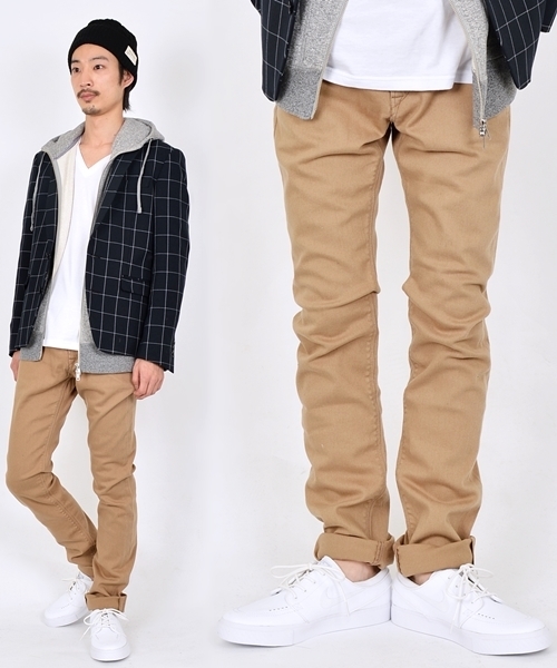 SHIPS JET BLUE（シップスジェットブルー）の「JB: カラージェギンス　スキニーパンツ（その他パンツ・メンズ・オフホワイト/ブラック/ベージュ/ライトブルー/イエロー/ネイビー/ダークグレー・SMALL/MEDIUM/LARGE）」の5枚目の写真