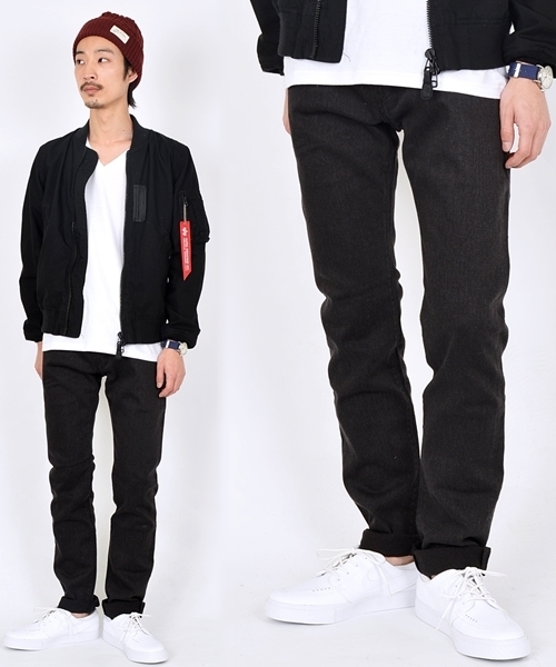 SHIPS JET BLUE（シップスジェットブルー）の「JB: カラージェギンス　スキニーパンツ（その他パンツ・メンズ・オフホワイト/ブラック/ベージュ/ライトブルー/イエロー/ネイビー/ダークグレー・SMALL/MEDIUM/LARGE）」の3枚目の写真