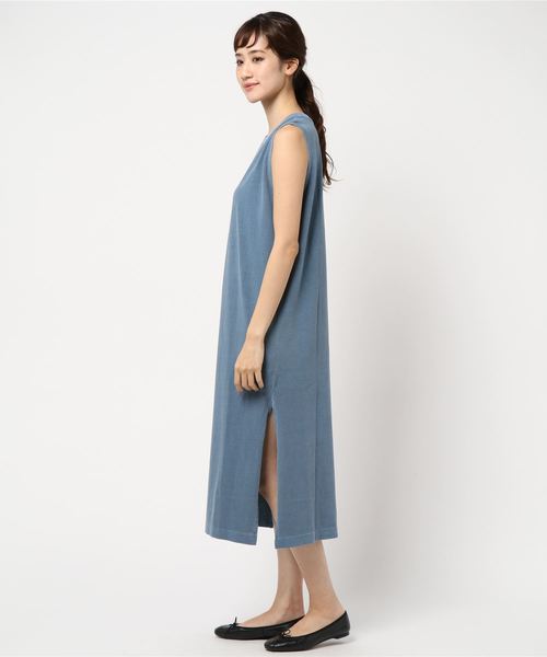 LOWRYS FARM(ローリーズファーム)の「ピグメントワンピノースリーブ 840396(ワンピース・レディース・ブラック/ベージュ/ブルー/アイボリー・FREE)」の6枚目の写真