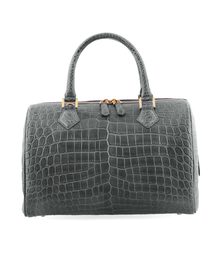 ナイルクロコダイルレザー ボストンハンドバッグ