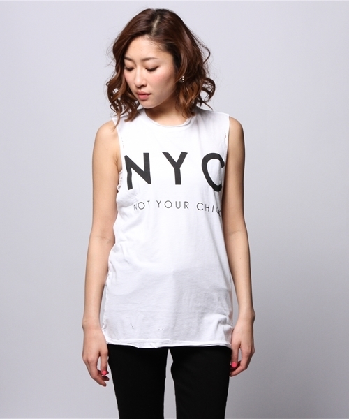 ROSE BUD（ローズバッド）の「(THE LAUNDRY ROOM) TWAA1127D2 DYC MUSCLE-T（Tシャツ/カットソー・レディース・ホワイト・SMALL）」の8枚目の写真