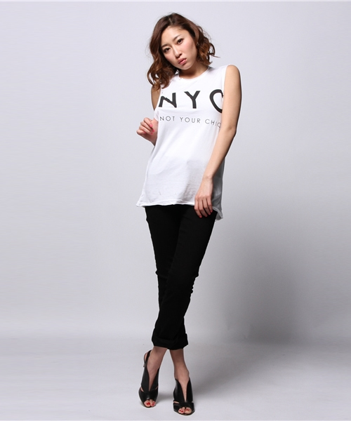 ROSE BUD（ローズバッド）の「(THE LAUNDRY ROOM) TWAA1127D2 DYC MUSCLE-T（Tシャツ/カットソー・レディース・ホワイト・SMALL）」の5枚目の写真