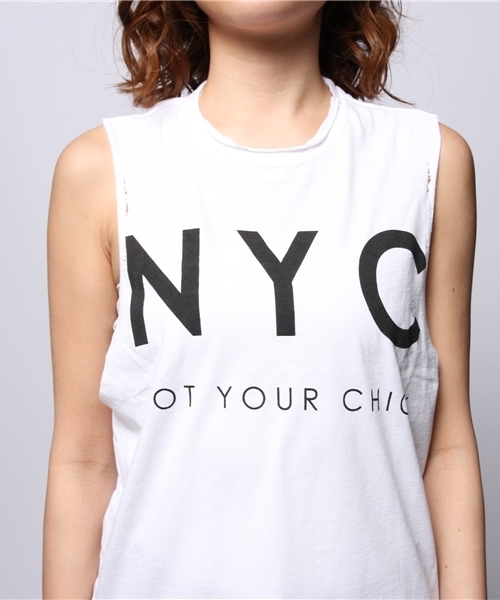 ROSE BUD（ローズバッド）の「(THE LAUNDRY ROOM) TWAA1127D2 DYC MUSCLE-T（Tシャツ/カットソー・レディース・ホワイト・SMALL）」の4枚目の写真