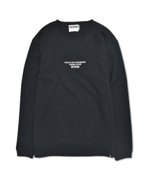 Simple BOX embroidery 長袖Tシャツ