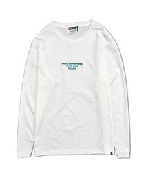 DOUBLE STEAL | Simple BOX embroidery 長袖Tシャツ(Tシャツ/カットソー)