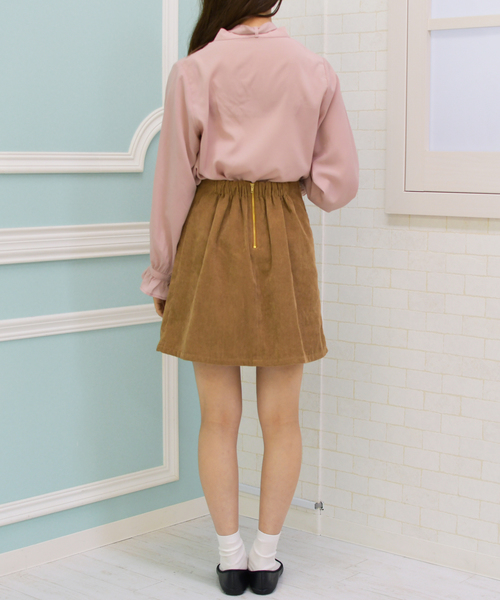 PairPair(ペアペア)の「2WAYボウタイキャンディスリーブブラウス(シャツ/ブラウス・レディース・グリーン/ボルドー/スモークピンク/ライトベージュ・FREE)」の16枚目の写真