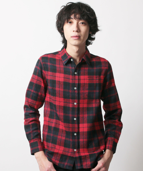 SHISKY（シスキー）の「チェック柄ネルシャツ（シャツ/ブラウス・メンズ・G/H/E/F/C/D/A/B・LL/M/L）」の2枚目の写真