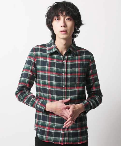 SHISKY（シスキー）の「チェック柄ネルシャツ（シャツ/ブラウス・メンズ・G/H/E/F/C/D/A/B・LL/M/L）」の3枚目の写真