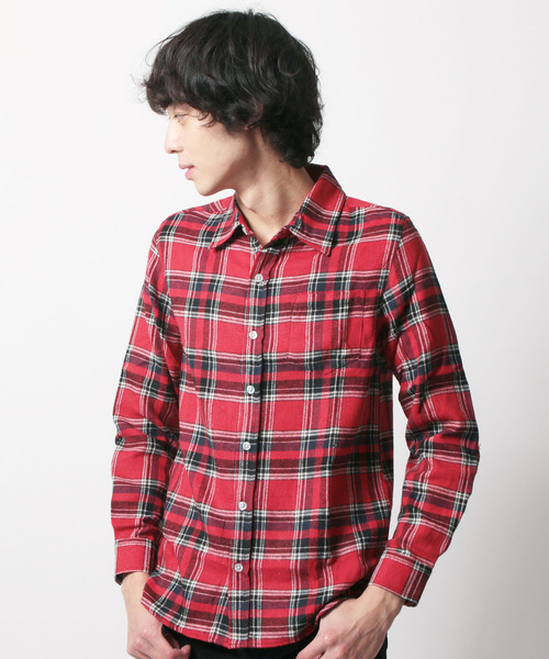 SHISKY（シスキー）の「チェック柄ネルシャツ（シャツ/ブラウス・メンズ・G/H/E/F/C/D/A/B・LL/M/L）」の4枚目の写真