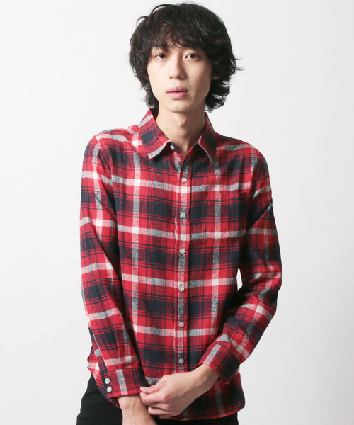 SHISKY（シスキー）の「チェック柄ネルシャツ（シャツ/ブラウス・メンズ・G/H/E/F/C/D/A/B・LL/M/L）」の6枚目の写真