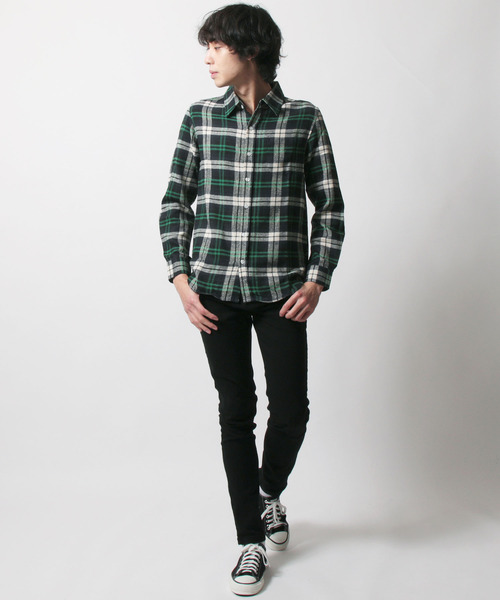 SHISKY（シスキー）の「チェック柄ネルシャツ（シャツ/ブラウス・メンズ・G/H/E/F/C/D/A/B・LL/M/L）」の9枚目の写真