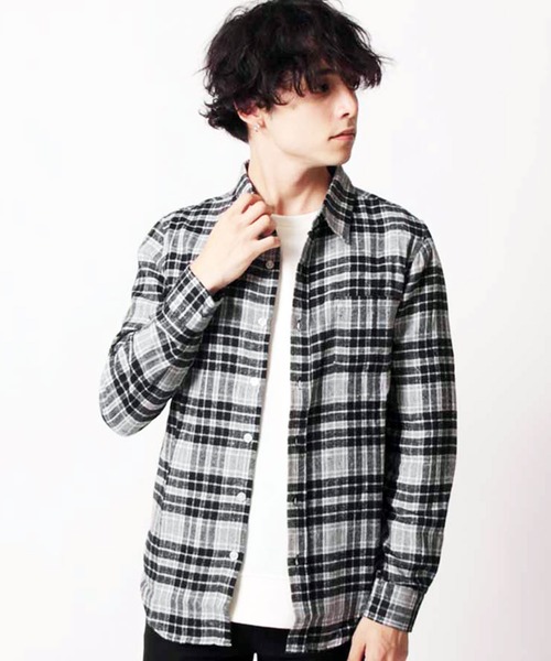 SHISKY（シスキー）の「チェック柄ネルシャツ（シャツ/ブラウス・メンズ・G/H/E/F/C/D/A/B・LL/M/L）」の17枚目の写真