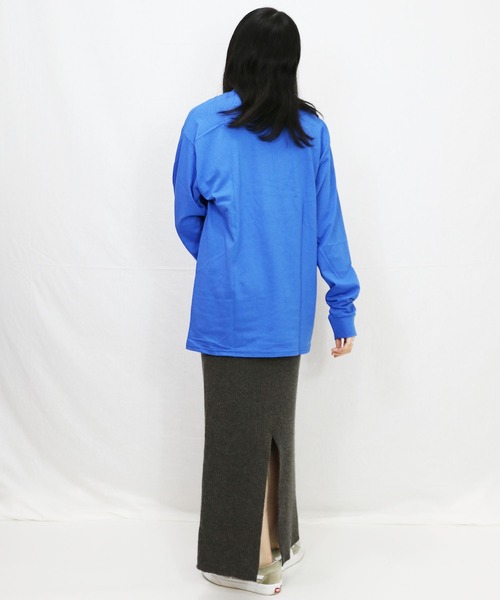 Champion（チャンピオン）の「Champion Eco／ 5.2oz L/SLEEVE T-SHIRT（Tシャツ/カットソー・メンズ・ブラック/グレー/ネイビー/ホワイト/レッド/ブルー・S/M/L/XL/MEDIUM/LARGE/X-LARGE）」の20枚目の写真