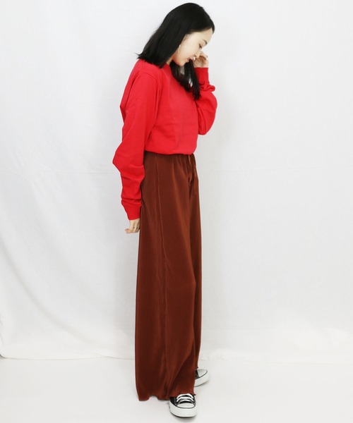 Champion（チャンピオン）の「Champion Eco／ 5.2oz L/SLEEVE T-SHIRT（Tシャツ/カットソー・メンズ・ブラック/グレー/ネイビー/ホワイト/レッド/ブルー・S/M/L/XL/MEDIUM/LARGE/X-LARGE）」の13枚目の写真