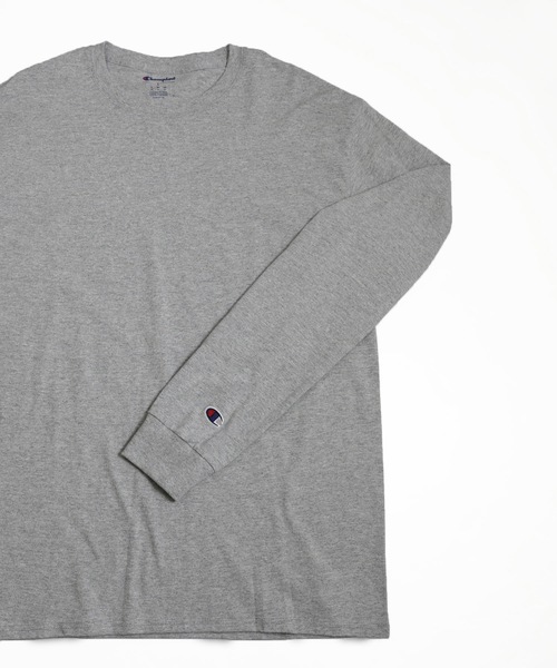Champion（チャンピオン）の「Champion Eco／ 5.2oz L/SLEEVE T-SHIRT（Tシャツ/カットソー・メンズ・ブラック/グレー/ネイビー/ホワイト/レッド/ブルー・S/M/L/XL/MEDIUM/LARGE/X-LARGE）」の8枚目の写真