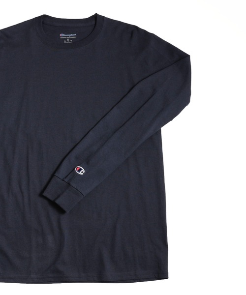 Champion（チャンピオン）の「Champion Eco／ 5.2oz L/SLEEVE T-SHIRT（Tシャツ/カットソー・メンズ・ブラック/グレー/ネイビー/ホワイト/レッド/ブルー・S/M/L/XL/MEDIUM/LARGE/X-LARGE）」の7枚目の写真