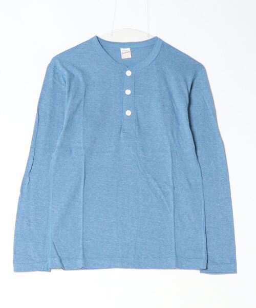 Healthknit(ヘルスニット)の「【 Healthknit / ヘルスニット 】TCRヘンリーネック長袖Tシャツ 986L SIP(Tシャツ/カットソー・メンズ・グリーン/オレンジ/ブルー/レッド/ピンク/パープル/ブラウン/グレー/ブラック・LARGE/X-LARGE/MEDIUM)」の6枚目の写真