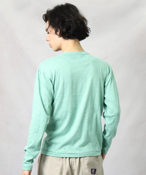 Healthknit(ヘルスニット)の「【 Healthknit / ヘルスニット 】TCRヘンリーネック長袖Tシャツ 986L SIP(Tシャツ/カットソー・メンズ・グリーン/オレンジ/ブルー/レッド/ピンク/パープル/ブラウン/グレー/ブラック・LARGE/X-LARGE/MEDIUM)」の18枚目の写真